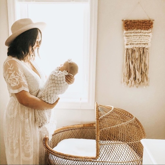 𝅺PinkBlush lace overlay maxi dress NWT - Picture 10 of 12